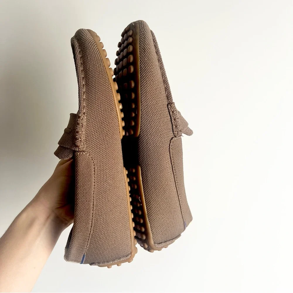 Rothy's The Driving Loafer in Neutral Cool Brown Slip-Ons Mens Size 7.5